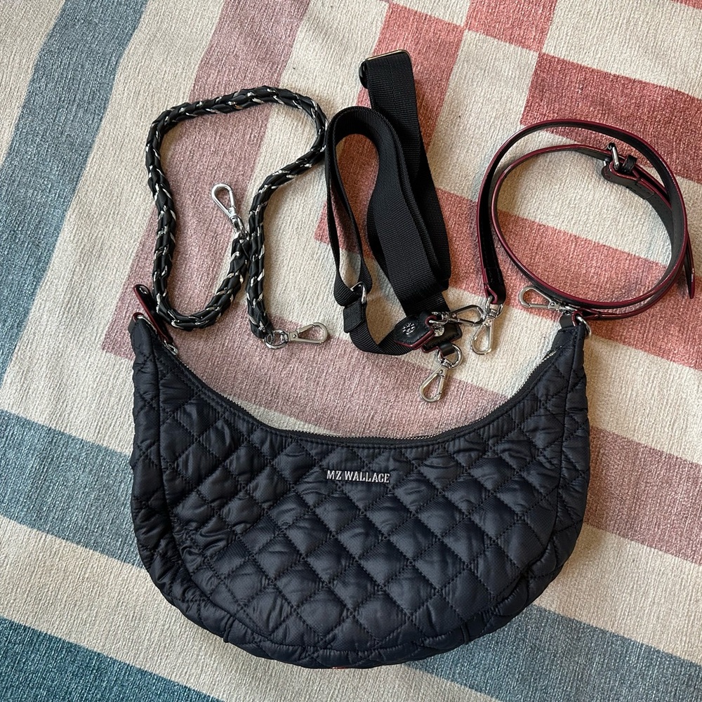 MZ Wallace Crosby Luna - Black/Silver Hardware